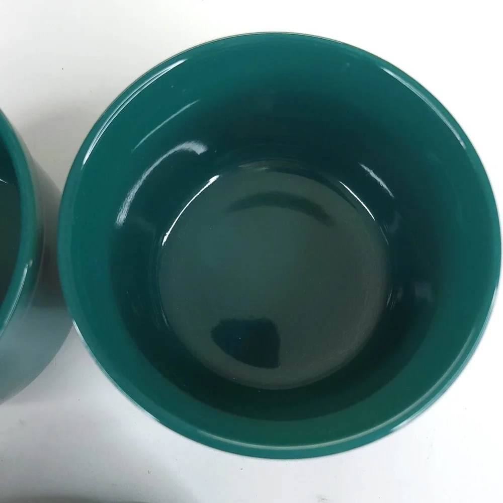 4x Pier 1 Imports Green Glazed Bowls Korea Small Rice or Dessert Replacement